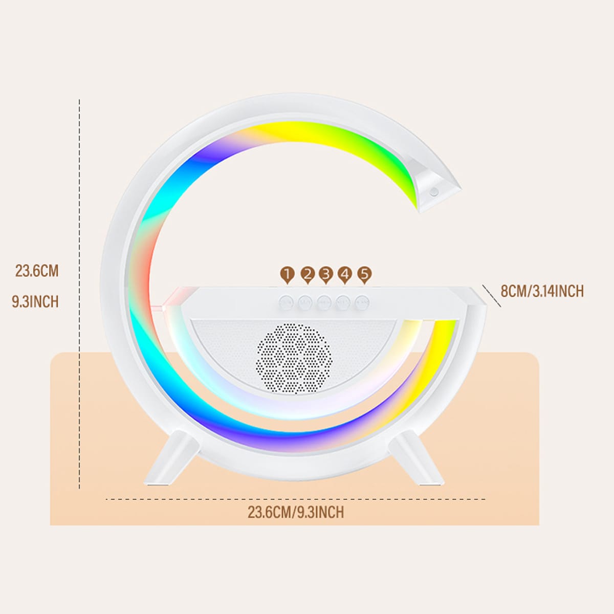 PARLANTE 3 EN 1 CARGADOR INALAMBRICO CON RGB