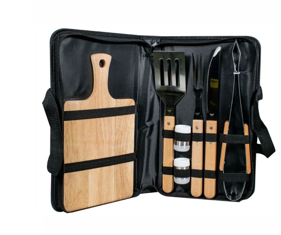 SET UTENSILIOS DE ASADO BBQ X7 PIEZAS