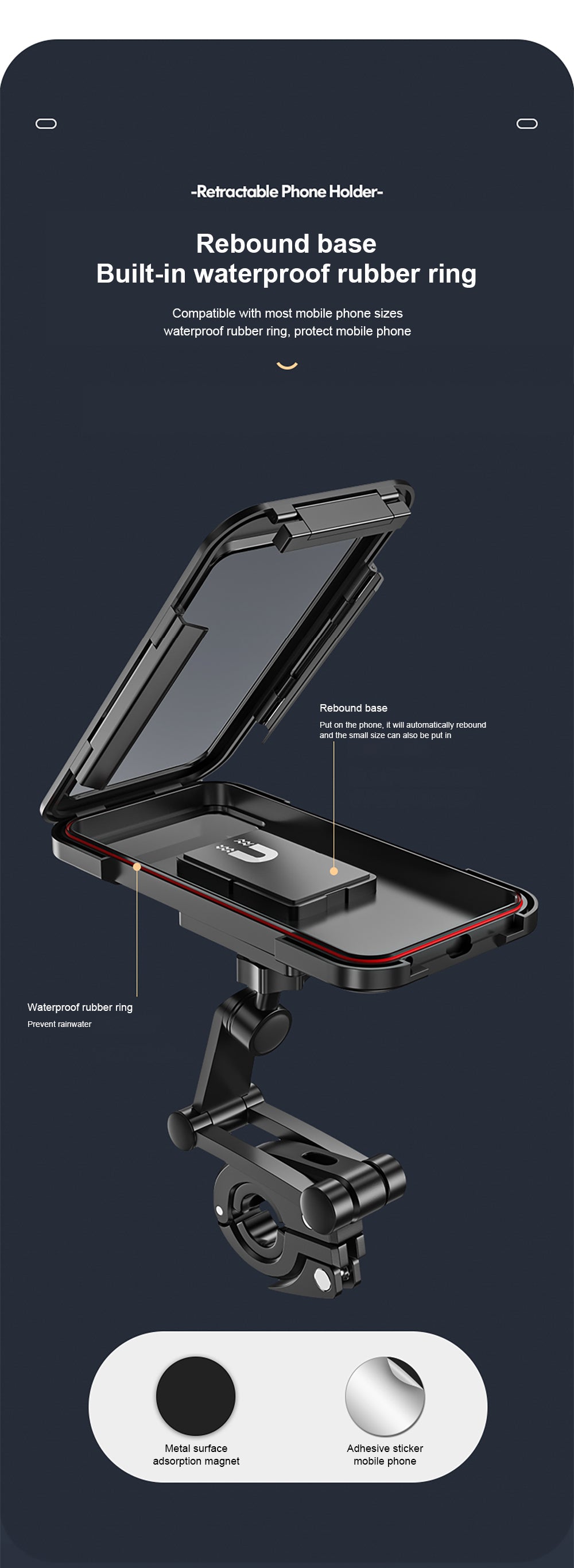 SOPORTE CELULAR MOTO IMPERMEABLE